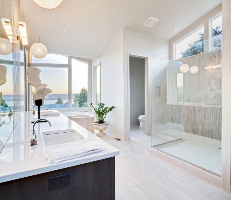 Walk-In Shower with Glass Doors